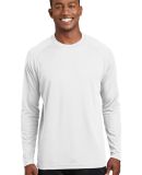 Sport Tek Dry Zone153 Long Sleeve Raglan T Shirt T in White
