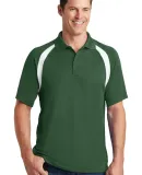 Sport Tek Dry Zone153 Colorblock Raglan Polo T476 Forest