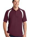 Sport Tek Dry Zone153 Colorblock Raglan Polo T476 Maroon