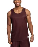 Sport Tek PosiCharge Mesh153 Reversible Tank T550 Maroon/White