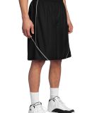 Sport Tek PosiCharge Mesh153 Reversible Spliced Sh in Black/white