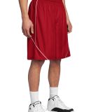 Sport Tek PosiCharge Mesh153 Reversible Spliced Sh in True red/white