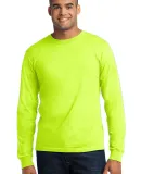 Port  Company Long Sleeve All American Tee USA100L Safety Green