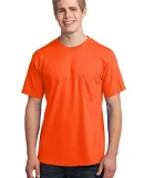Port  Company All American Tee with Pocket USA100P Safety Orange