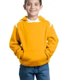 Sport Tek Youth Pullover Hooded Sweatshirt with Co Athletic Gold