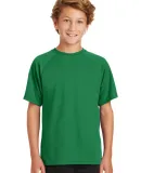 Sport Tek Youth Dry Zone153 Raglan T Shirt Y473 Kelly Green
