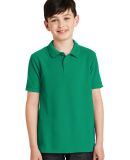 Port Authority Youth Silk Touch153 Polo Y500 in Kelly green