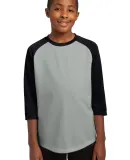 Sport Tek Youth PosiCharge153 Baseball Jersey YST2 in Silver/black