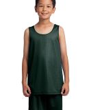Sport Tek Youth PosiCharge Classic Mesh 8482 Rever in Forest grn/wh