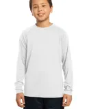 Sport Tek Youth Long Sleeve Ultimate Performance C White