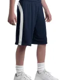 Sport Tek Youth Dry Zone153 Colorblock Short YT479 True Navy/Wht