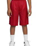 Sport Tek Youth PosiCharge Mesh153 Reversible Shor True Red/White