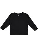 Rabbit Skins 3311 Toddler Long Sleeve T-shirt in Black