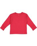 Rabbit Skins 3311 Toddler Long Sleeve T-shirt in Red