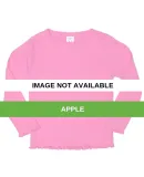 Rabbit Skins® Toddler Long Sleeve Baby Rib T-shir APPLE