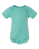4400 Onsie Rabbit Skins Infant Lap Shoulder Creepe in Saltwater