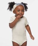 4400 Onsie Rabbit Skins Infant Lap Shoulder Creepe in Natural heather
