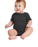 4400 Onsie Rabbit Skins Infant Lap Shoulder Creepe in Black