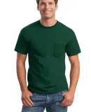 2300 Gildan Ultra Cotton Pocket T-shirt in Forest green