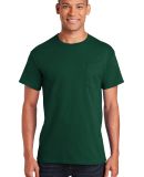 2300 Gildan Ultra Cotton Pocket T-shirt in Forest green