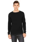 BELLA+CANVAS 3500 Mens Long Sleeve Thermal in Black/ grey