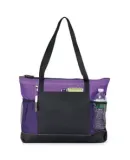 1100 Gemline Select Zippered Tote PURPLE