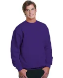 1102 Bayside Fleece Crew Neck Pullover Purple