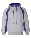 1262 Badger Adult Hook Hooded Fleece Oxford/ Royal