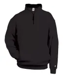 1286 Badger 1/4 Zip Fleece Pullover Black