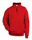 1286 Badger 1/4 Zip Fleece Pullover Red