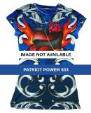 1455 tie dye Juniors' Sublimation-Dyed Tee Patriot Power 633