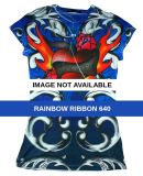 1455 tie dye Juniors' Sublimation-Dyed Tee Rainbow Ribbon 640