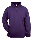 1480 Badger 1/4 Zip Poly Fleece Pullover Purple