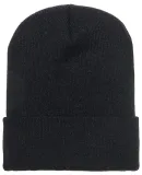 1501 Yupoong Heavyweight Cuffed Knit Cap in Black