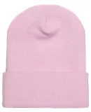 1501 Yupoong Heavyweight Cuffed Knit Cap in Baby pink