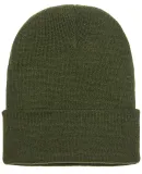 1501 Yupoong Heavyweight Cuffed Knit Cap in Olive