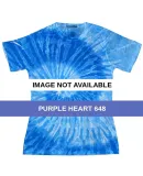 1555 tie dye Sublimated Polyester Ladies' Tee Purple Heart 648