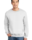 Gildan 1200 DryBlend Crew Neck Sweatshirt in White