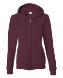 18600FL Gildan Missy Fit Heavy BlendFull-Zip Hoode MAROON