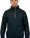 18800 Gildan Adult Heavy BlendVintage 1/4-Zip Cade BLACK