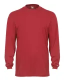 2104 Badger Youth B-Core Long-Sleeve Performance T Red