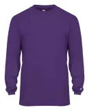 2104 Badger Youth B-Core Long-Sleeve Performance T Purple