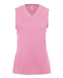 2163 Badger B-Core Girls Sleeveless Tee Pink