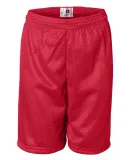 2207 Badger Youth Mesh/Tricot 6-Inch Shorts Red