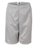 2207 Badger Youth Mesh/Tricot 6-Inch Shorts Silver