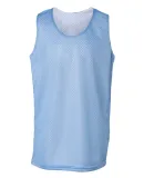 2529 Badger Youth Mesh Reversible Tank Columbia Blue/ White