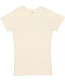 2616 LA T Girls' Fine Jersey Longer Length T-Shirt in Natural