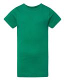 2616 LA T Girls' Fine Jersey Longer Length T-Shirt in Kelly