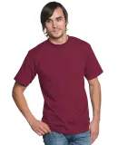 2905 Bayside Adult Union Made Cotton Tee Burgundy