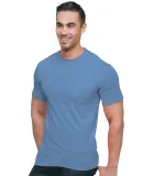 3015 Bayside Adult Union Made Cotton Pocket Tee Carolina Blue